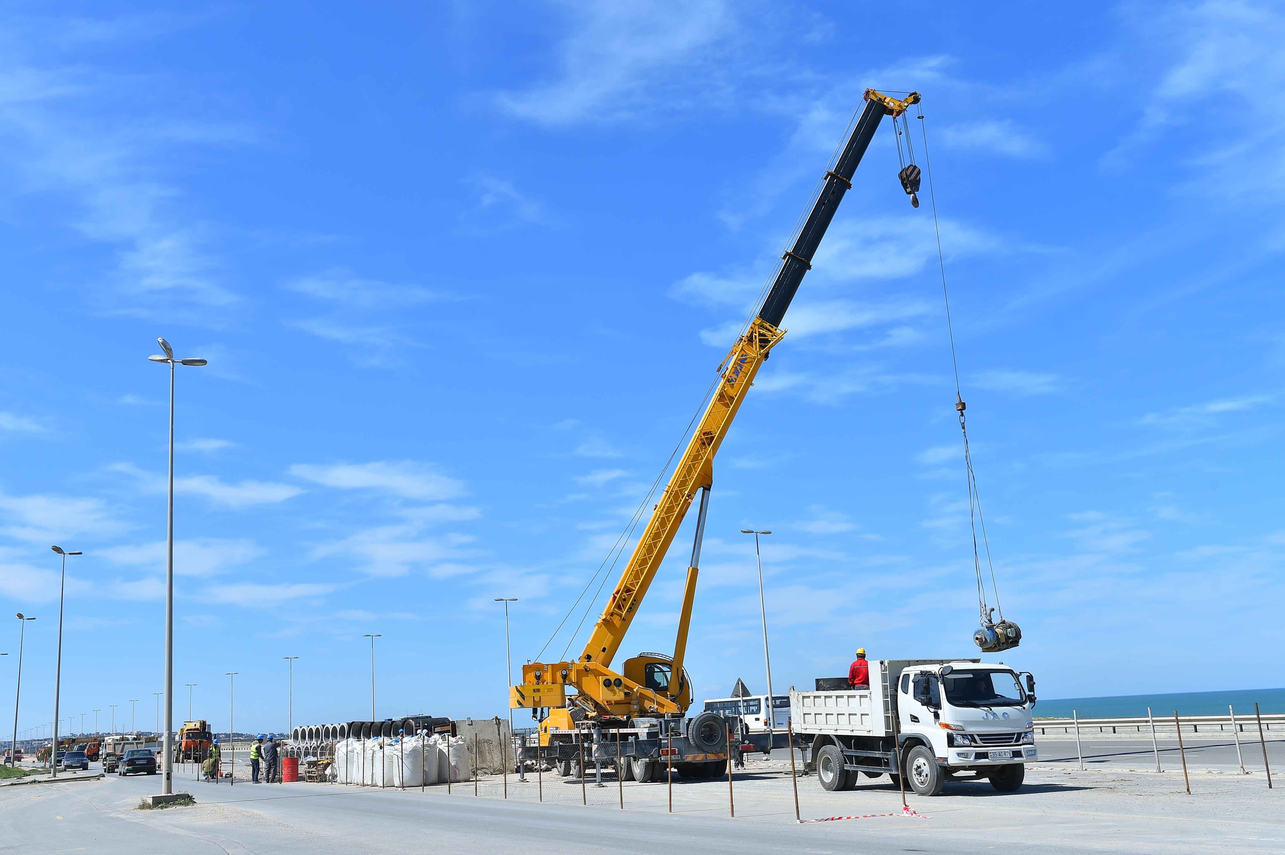 Pirşağı hövzəsi üzrə kanalizasiya kollektorları tikilir
