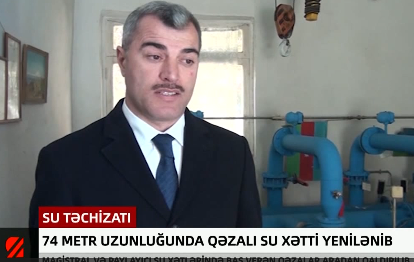 Nərimanovda 74 km uzunluğunda qəzalı su xətti yenilənib - Real TV-nin reportajı