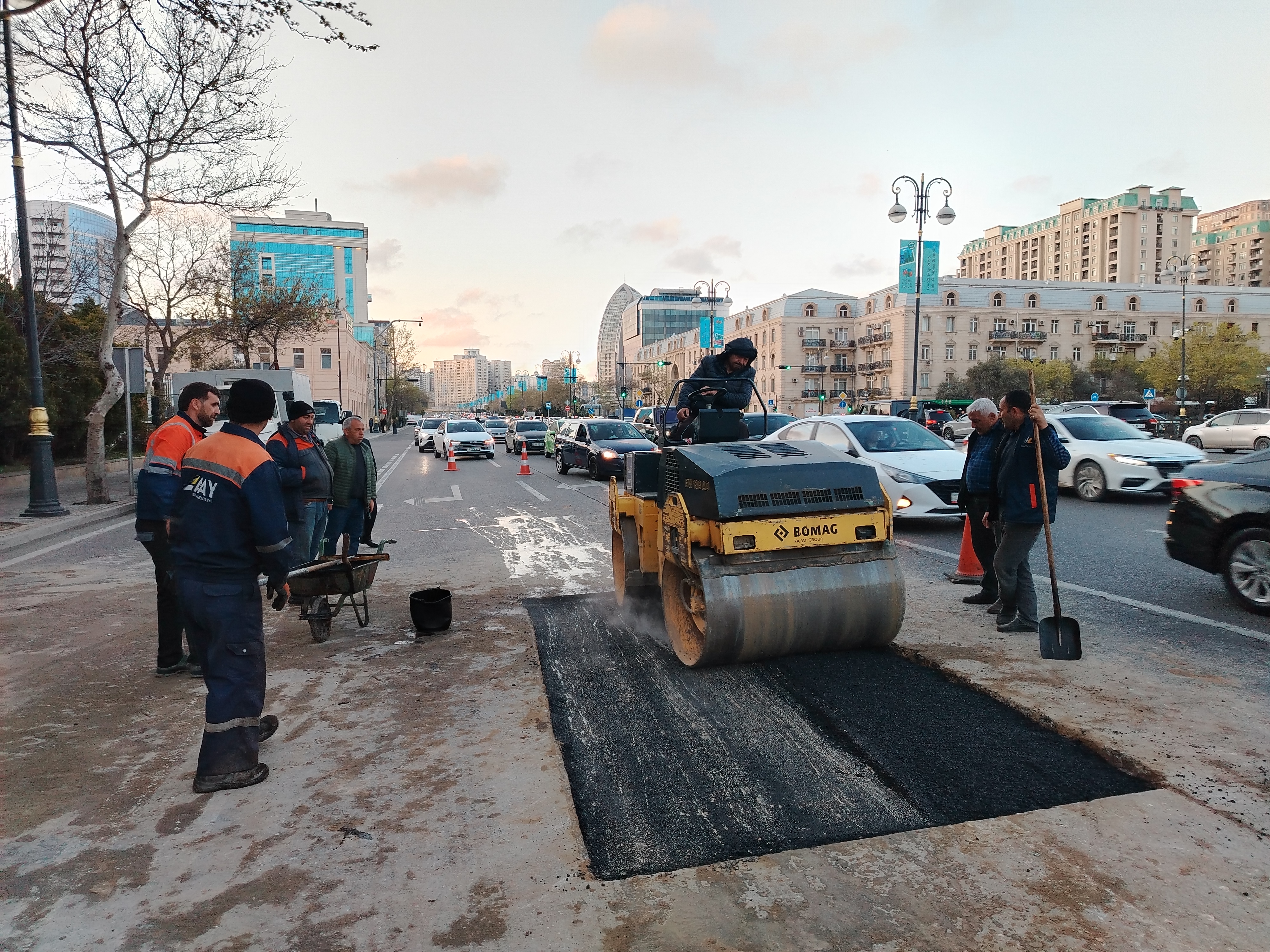 Su xəttindəki qəza aradan qaldırılıb - Video + Foto
