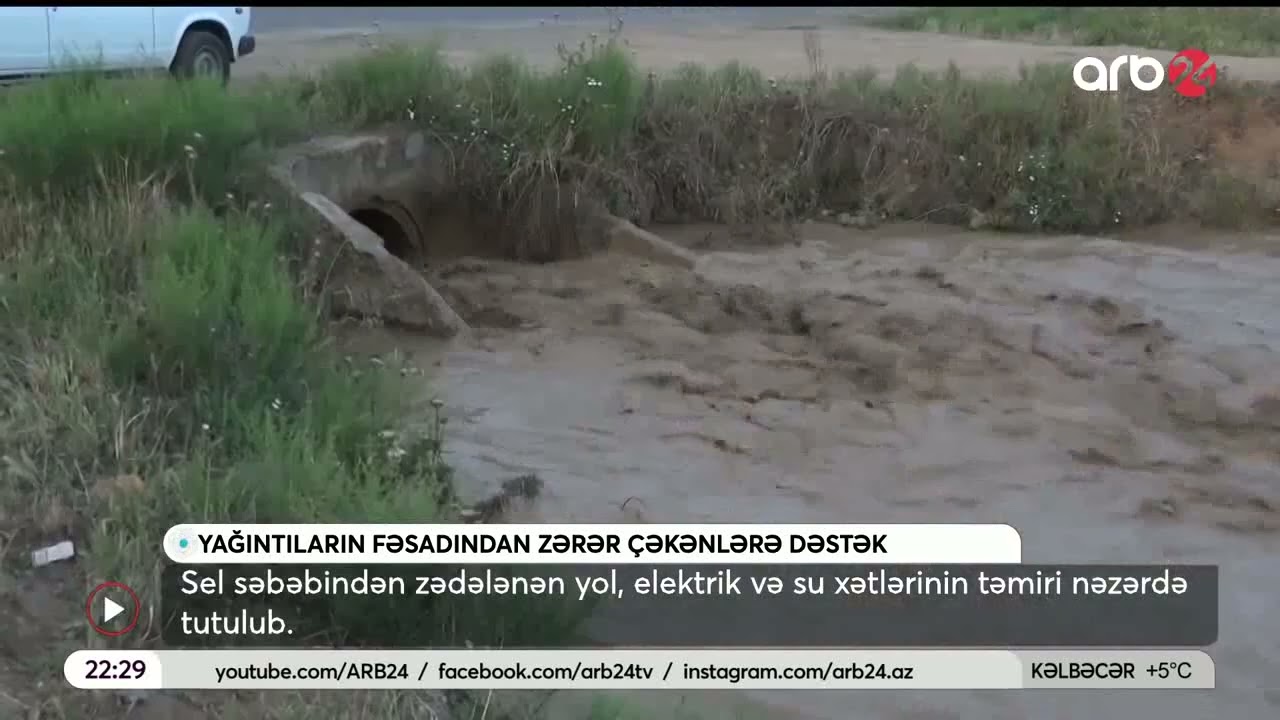 Yağış suları fəsadlarının aradan qaldırılmasına başlanılır