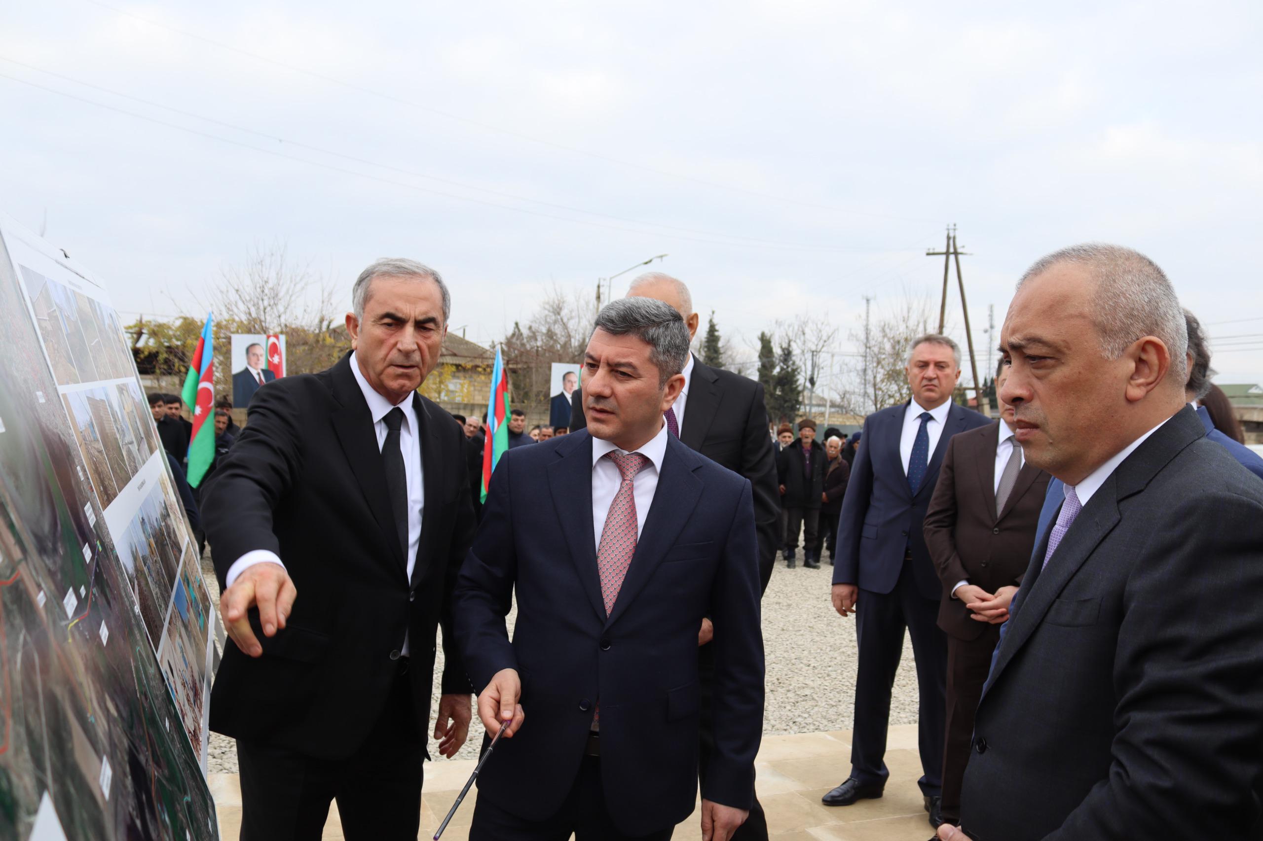 Hacıqabulda içməli su layihəsinin açılış mərasimi keçirilib